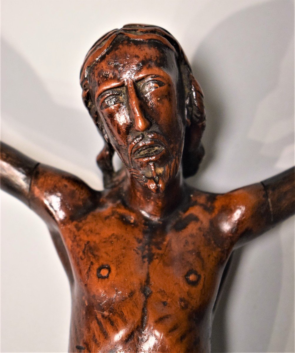 Cristo Crocifisso in bosso del '400-photo-1