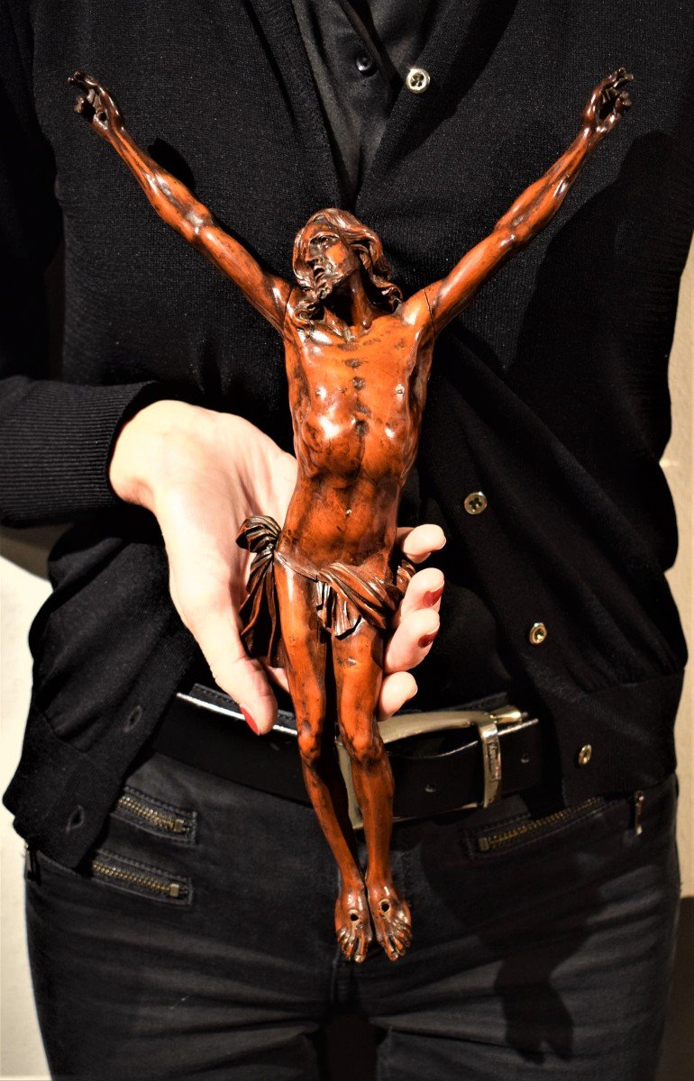 Cristo Crocifisso,  Scultura lignea in bosso, Veneto metà del XVII° secolo-photo-8