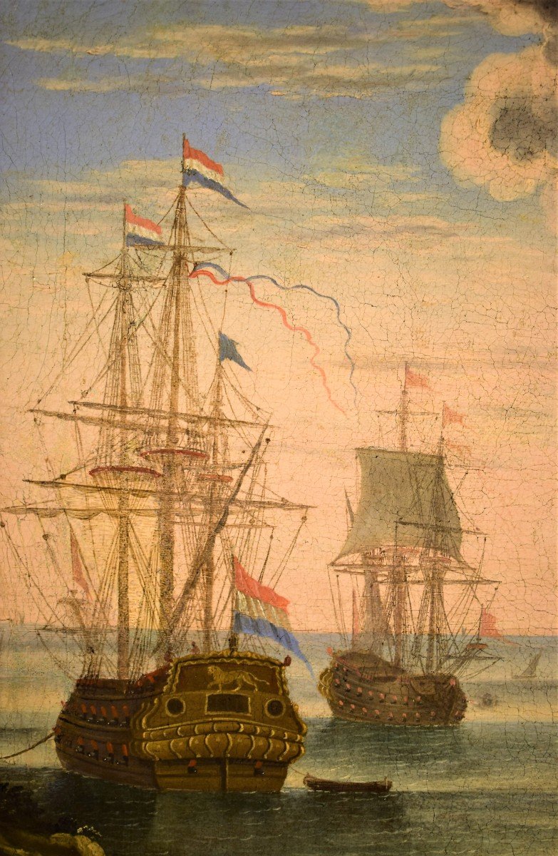  Orazio Grevenbroeck (Paris 1670-1743)  Scena portuale-photo-3