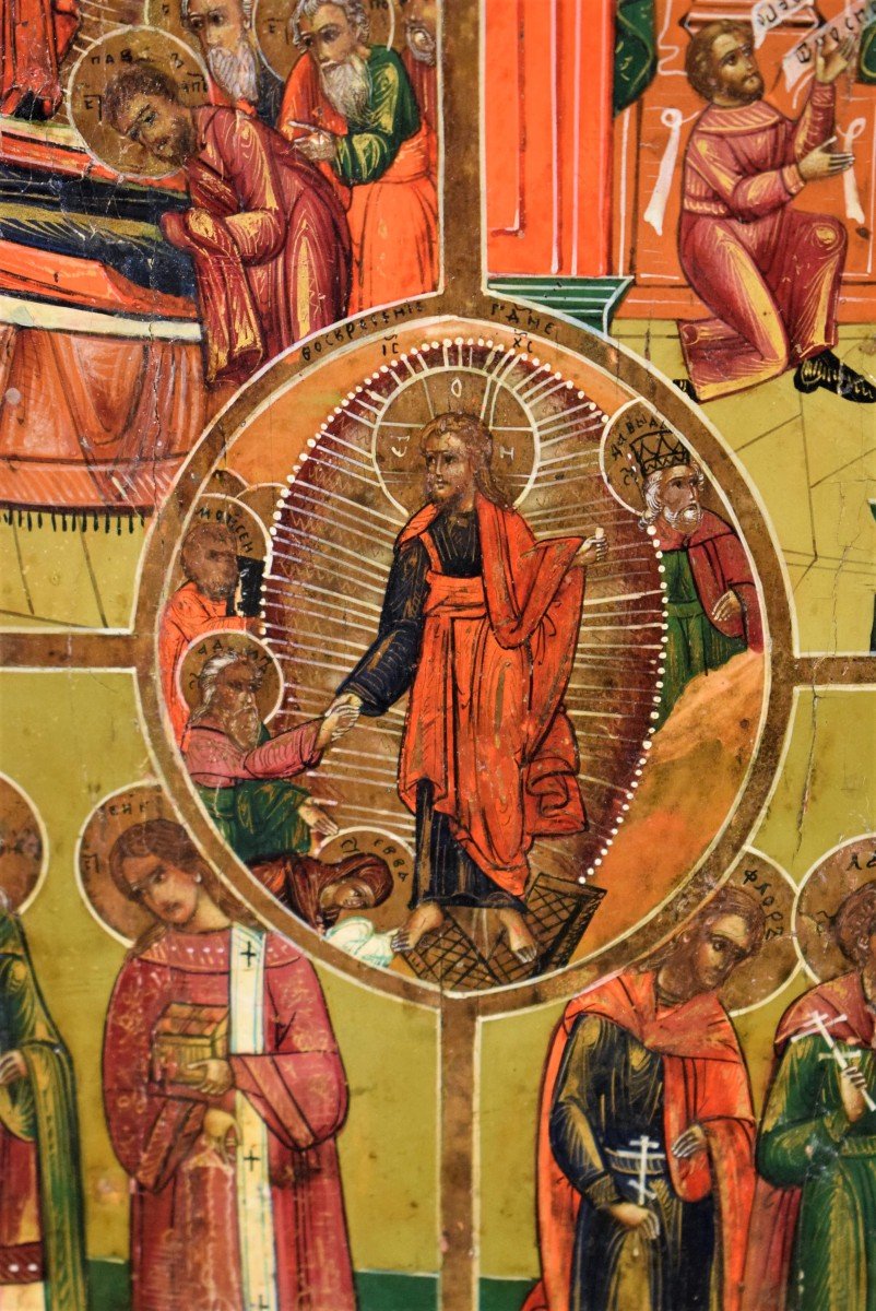 Icona Russa scuola di Palekh-photo-4