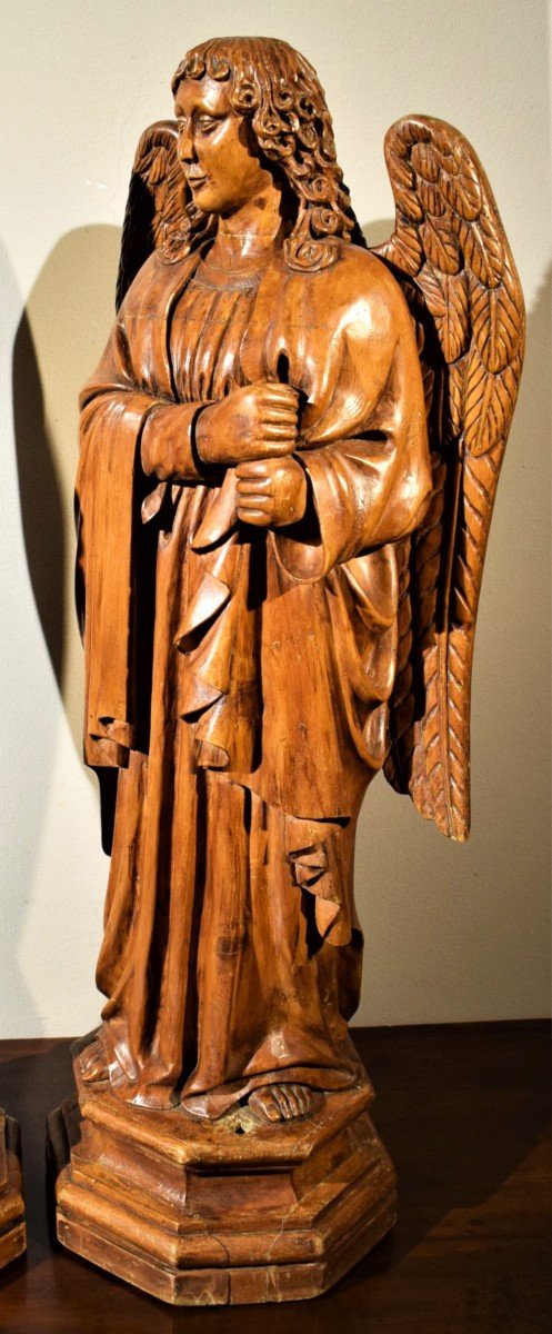 Arcangelo - scultura fiamminga del '700 in legno di tiglio-photo-2