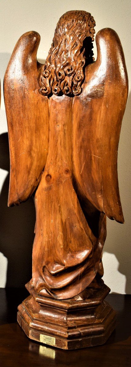 Arcangelo - scultura fiamminga del '700 in legno di tiglio-photo-3