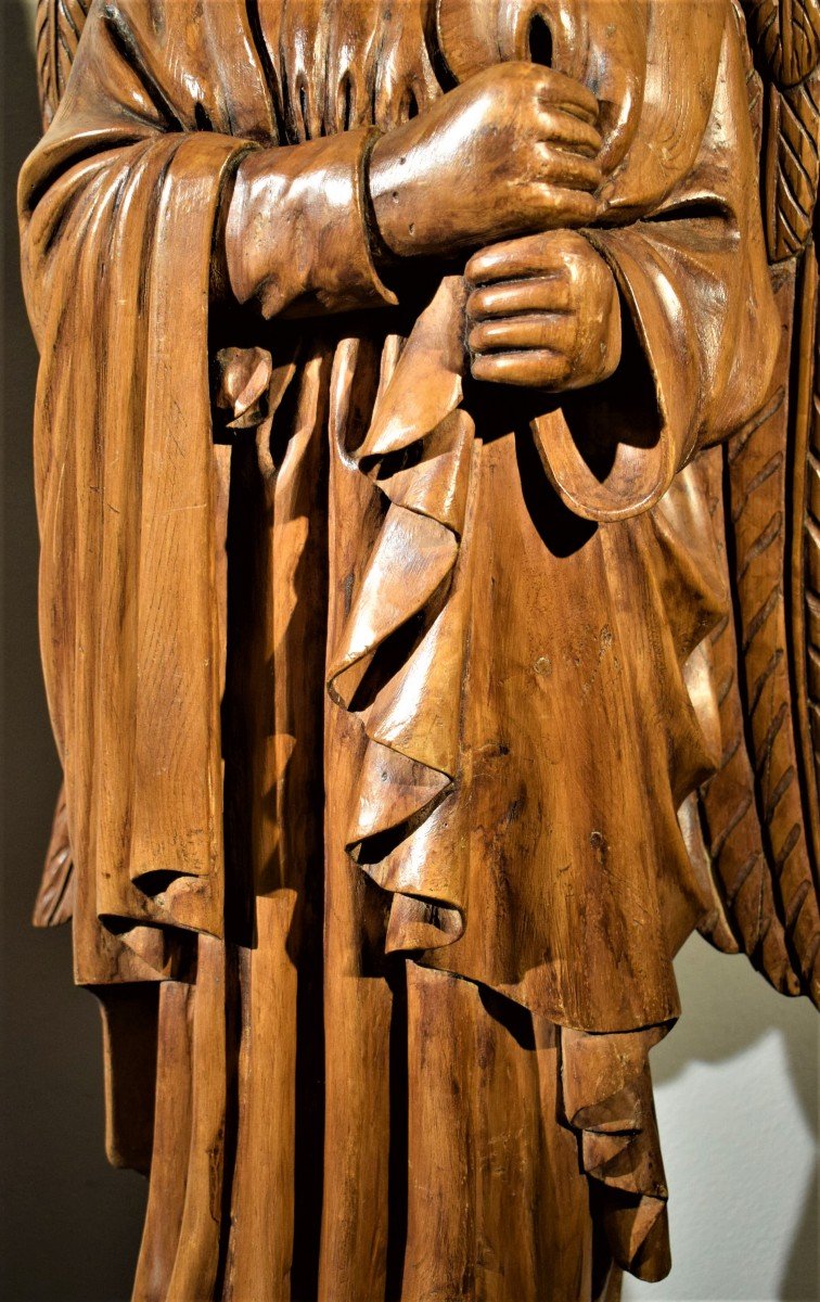 Arcangelo - scultura fiamminga del '700 in legno di tiglio-photo-1