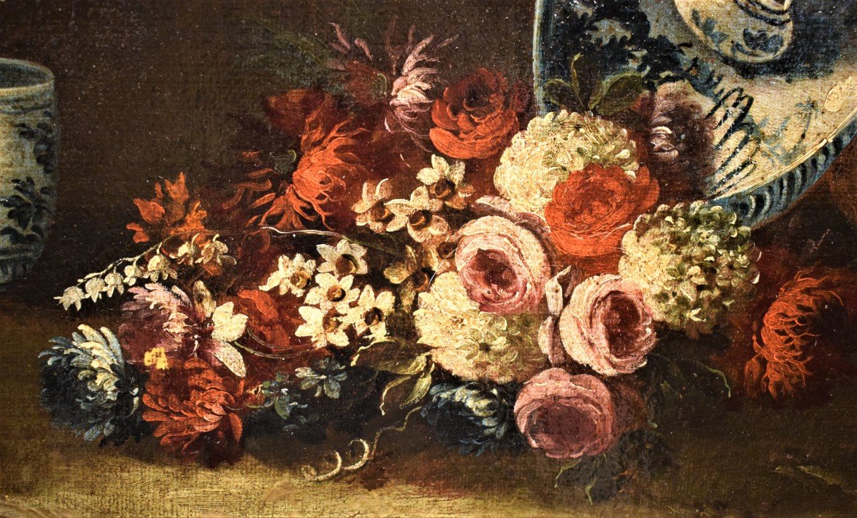 Natura morta con vasi di fiori - Gaspare Lopez (Napoli 1677-Firenze 1732)-photo-3