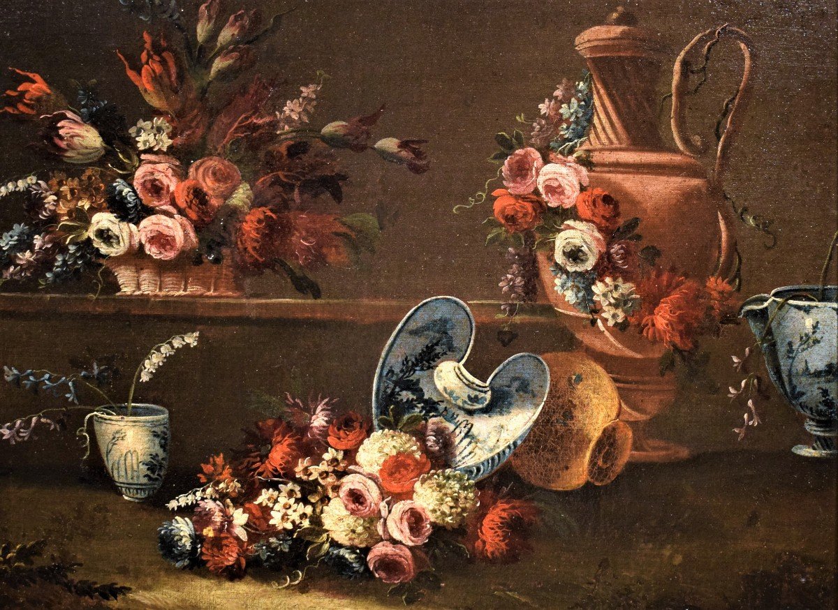 Natura morta con vasi di fiori - Gaspare Lopez (Napoli 1677-Firenze 1732)