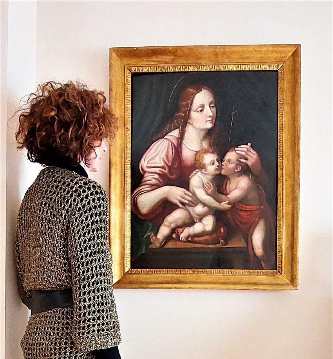 Madonna col Bambino e San Giovannino - Scuola Lombarda del '500-photo-8