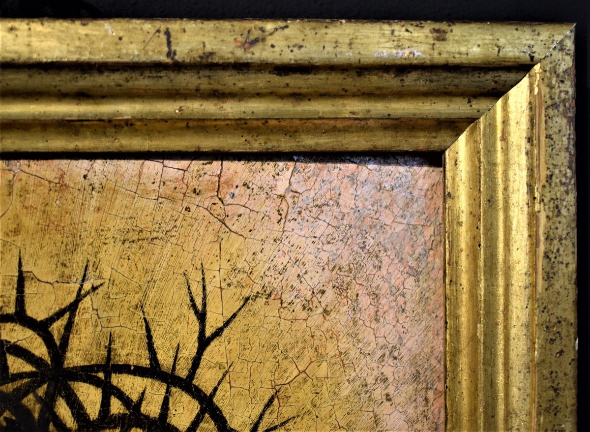 Ecce Homo -  Maestro Fiammingo  - olio su tavola  XVI° secolo-photo-6