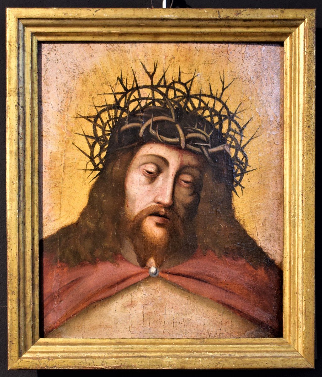 Ecce Homo -  Maestro Fiammingo  - olio su tavola  XVI° secolo