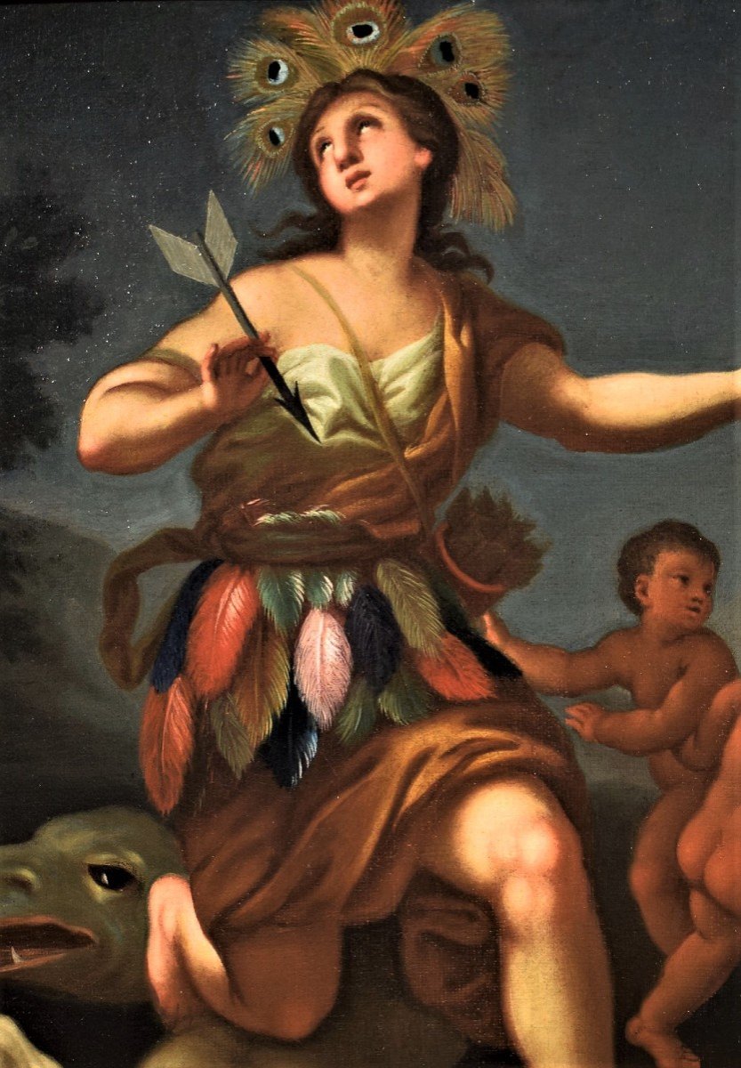 Allegoria dell'America - Francesco Trevisani (Capodistria 1656-Roma 1746) bottega-photo-3