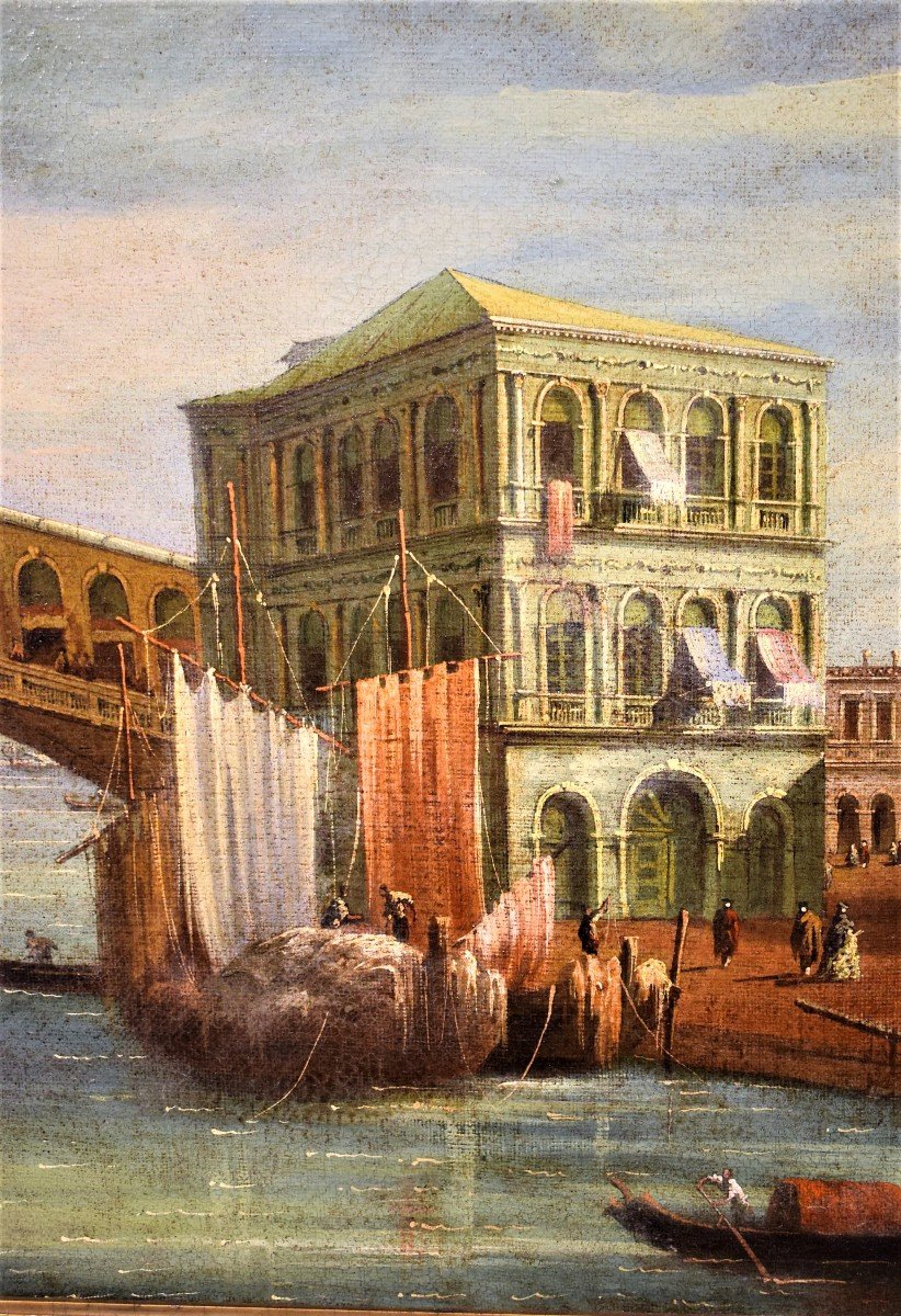 Venezia, Canal Grande e Ponte di Rialto - Giovanni Grubas (Venezia, 1830 – Pola, 1919)-photo-1