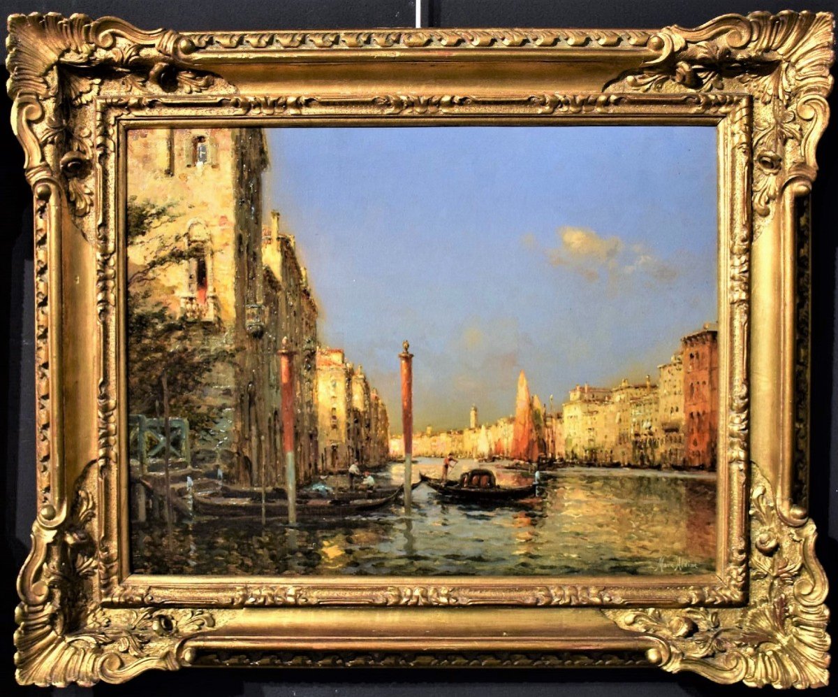 Coppia di Vedute Veneziane - Antoine Bouvard - (1870 -1956)  firmate Marc Aldine-photo-4