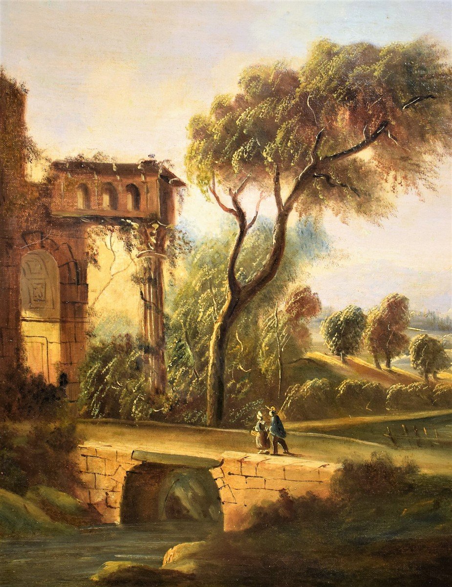 Paesaggio fluviale - Paolo Anesi (Roma 1697-1773) bottega-photo-3