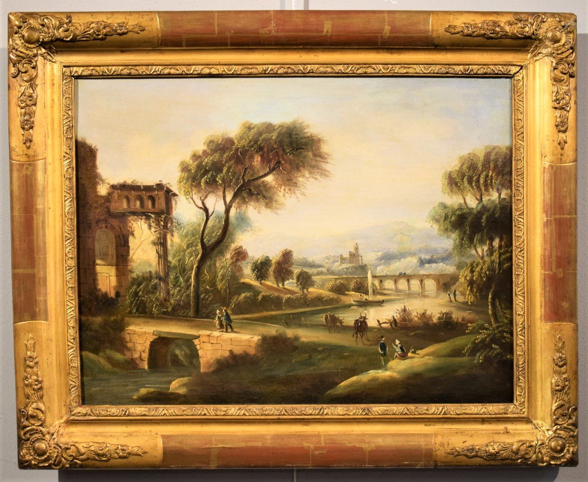 Paesaggio fluviale - Paolo Anesi (Roma 1697-1773) bottega-photo-7