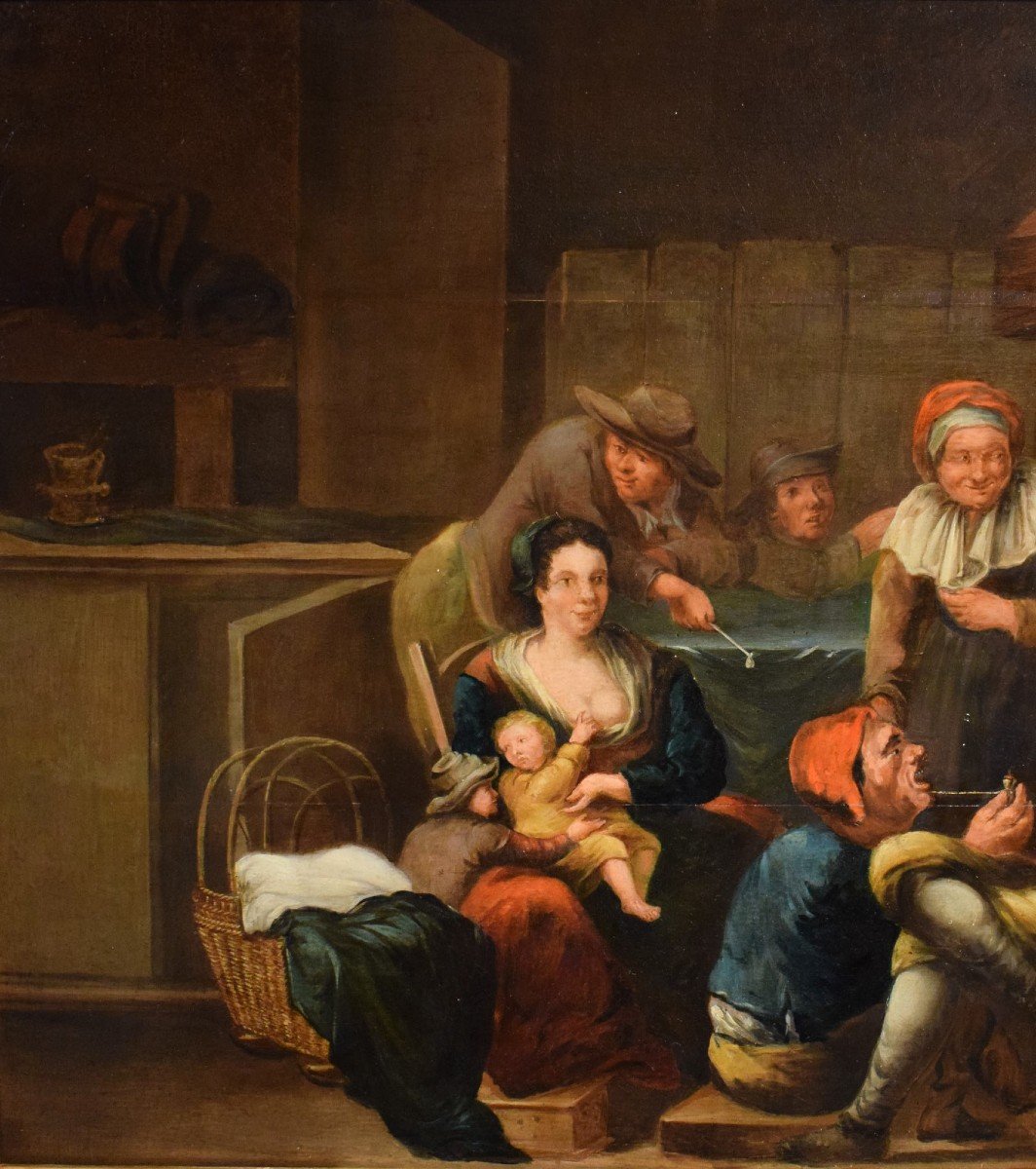 Interno di taverna - Egbert van Heemskerck (Haarlem 1634 - Londra 1704)-photo-3