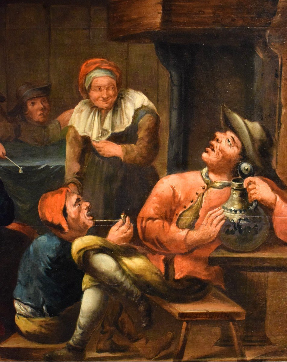 Interno di taverna - Egbert van Heemskerck (Haarlem 1634 - Londra 1704)-photo-3