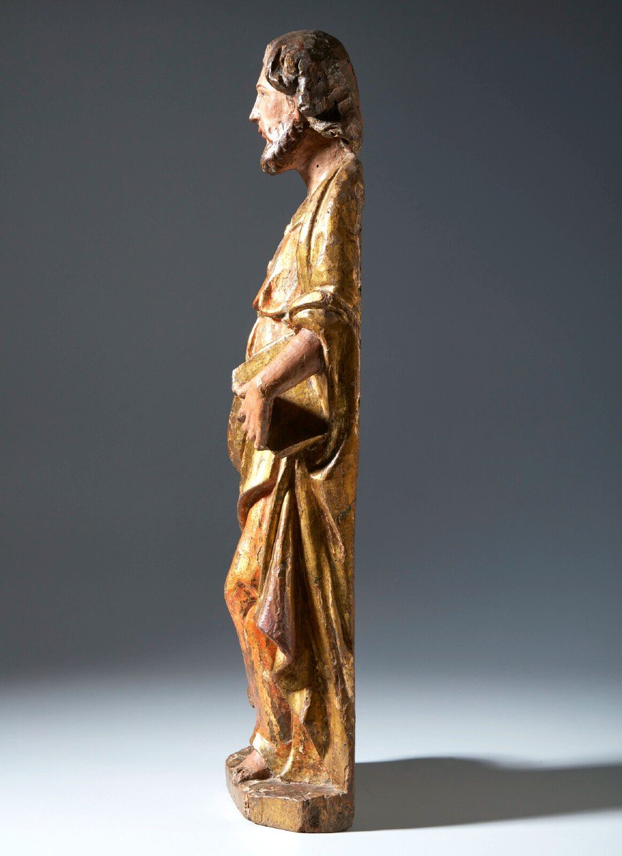 San Marco Evangelista - legno policromo - Lombardia,  fine XVI° secolo-photo-3