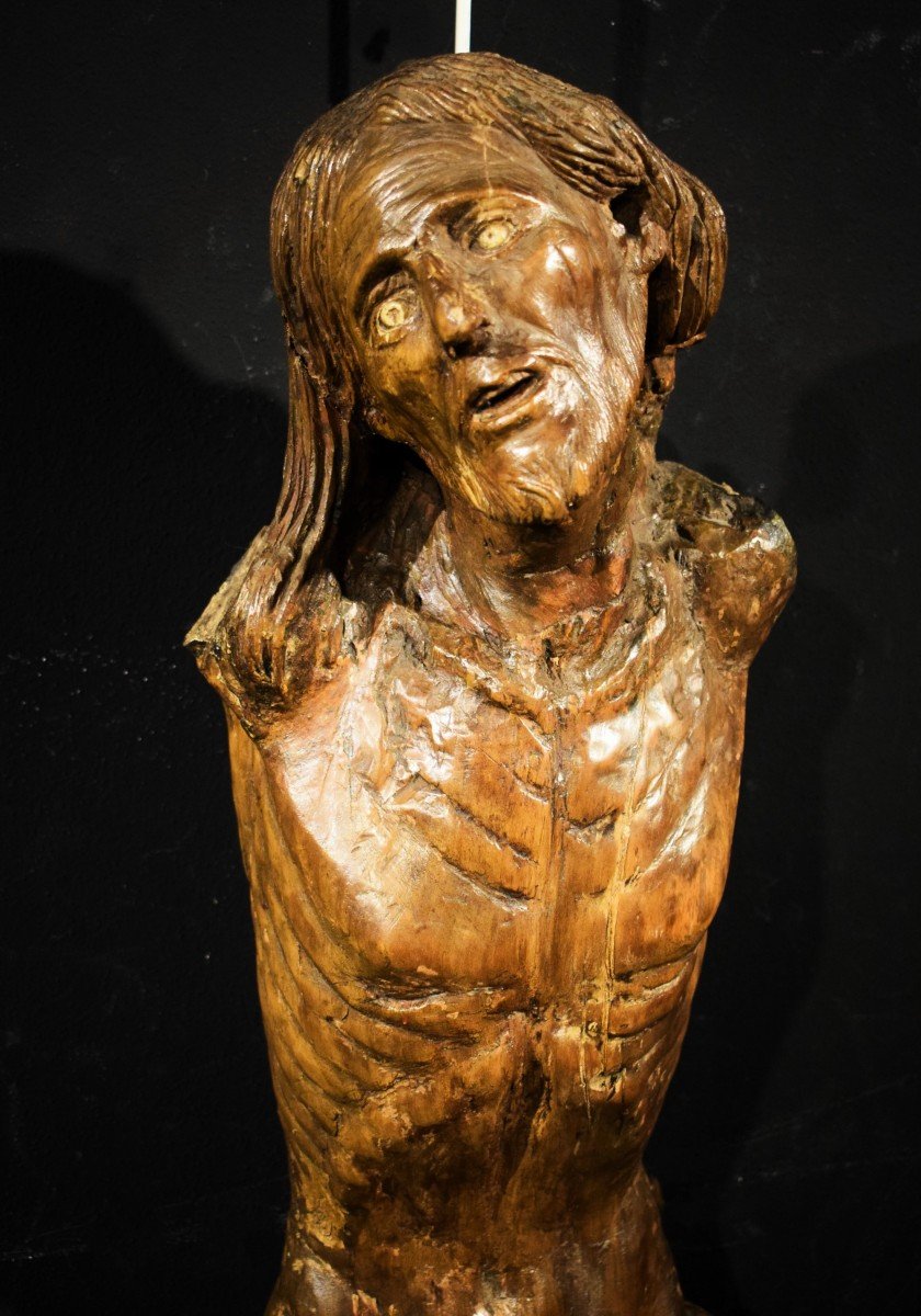 Cristo Crocifisso - Scultura lignea in tiglio - Lombardia, fine '500-photo-3
