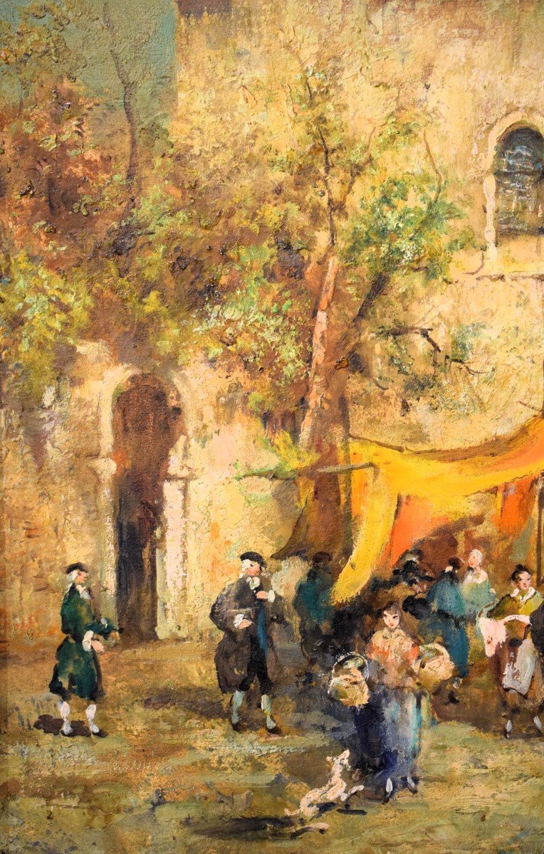 Coppia di Capricci Veneziani - Eugenio Bonivento - detto "Zeno" (1880-1956)-photo-2
