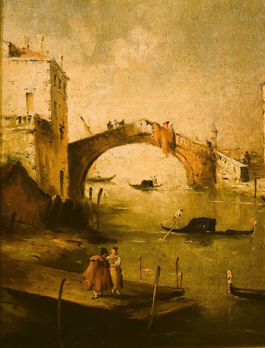 Venezia, Canale dei Mendicanti - scuola veneta del XIX° secolo-photo-1