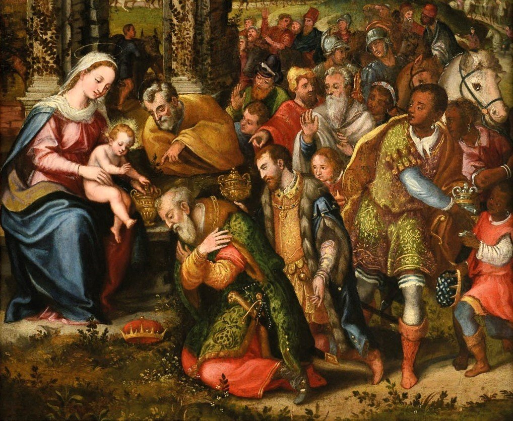 L' Adorazione dei Magi - cerchia di Frans Francken II° (Anversa 1581-1642)-photo-3