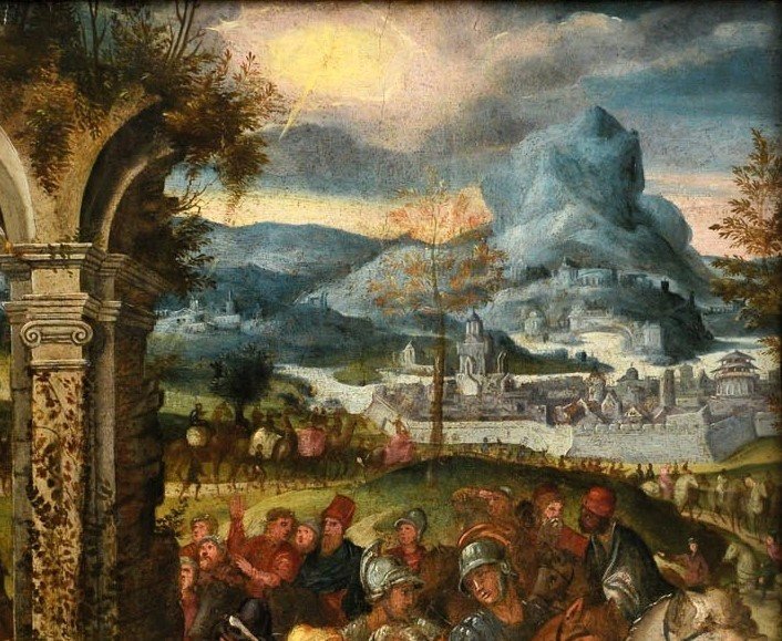 L' Adorazione dei Magi - cerchia di Frans Francken II° (Anversa 1581-1642)-photo-1