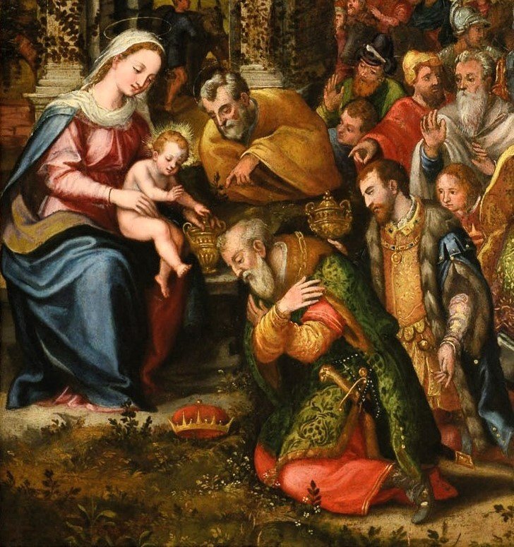 L' Adorazione dei Magi - cerchia di Frans Francken II° (Anversa 1581-1642)-photo-2