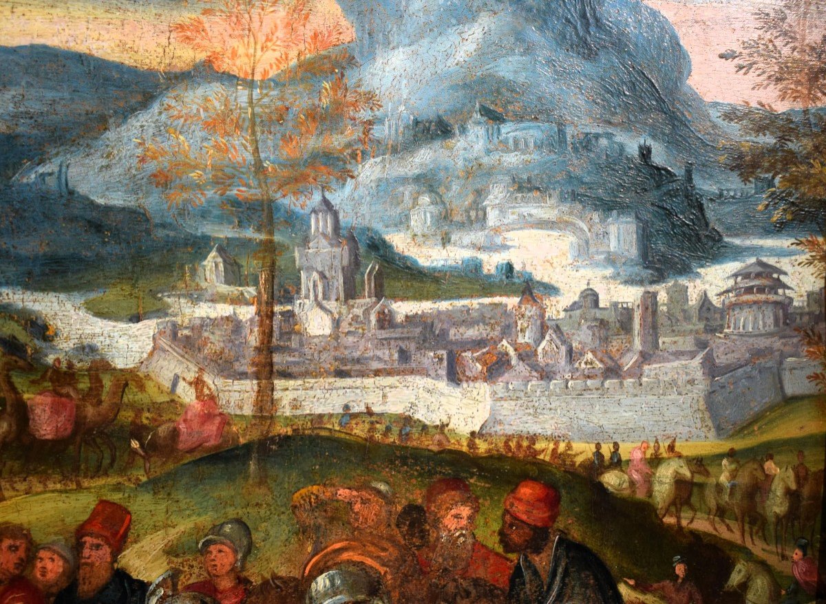 L' Adorazione dei Magi - cerchia di Frans Francken II° (Anversa 1581-1642)-photo-6