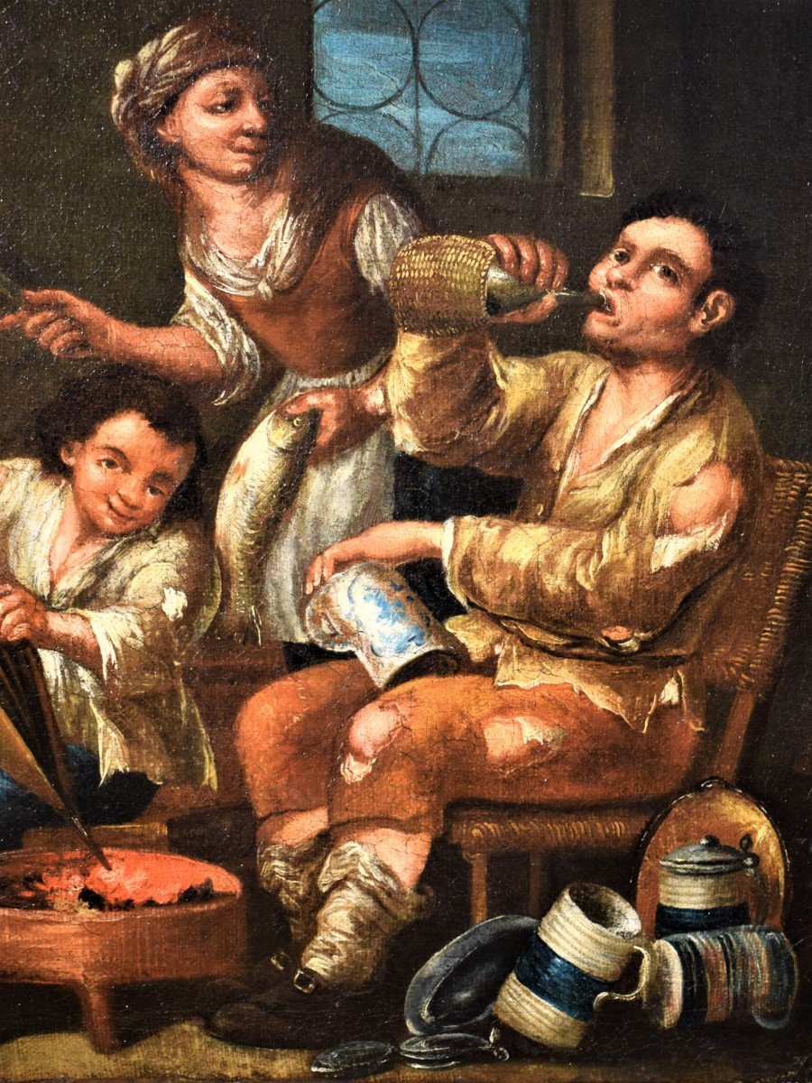 Gli allegri mendicanti  - Matteo Ghidoni (Firenze 1626-Padova1700)-photo-3