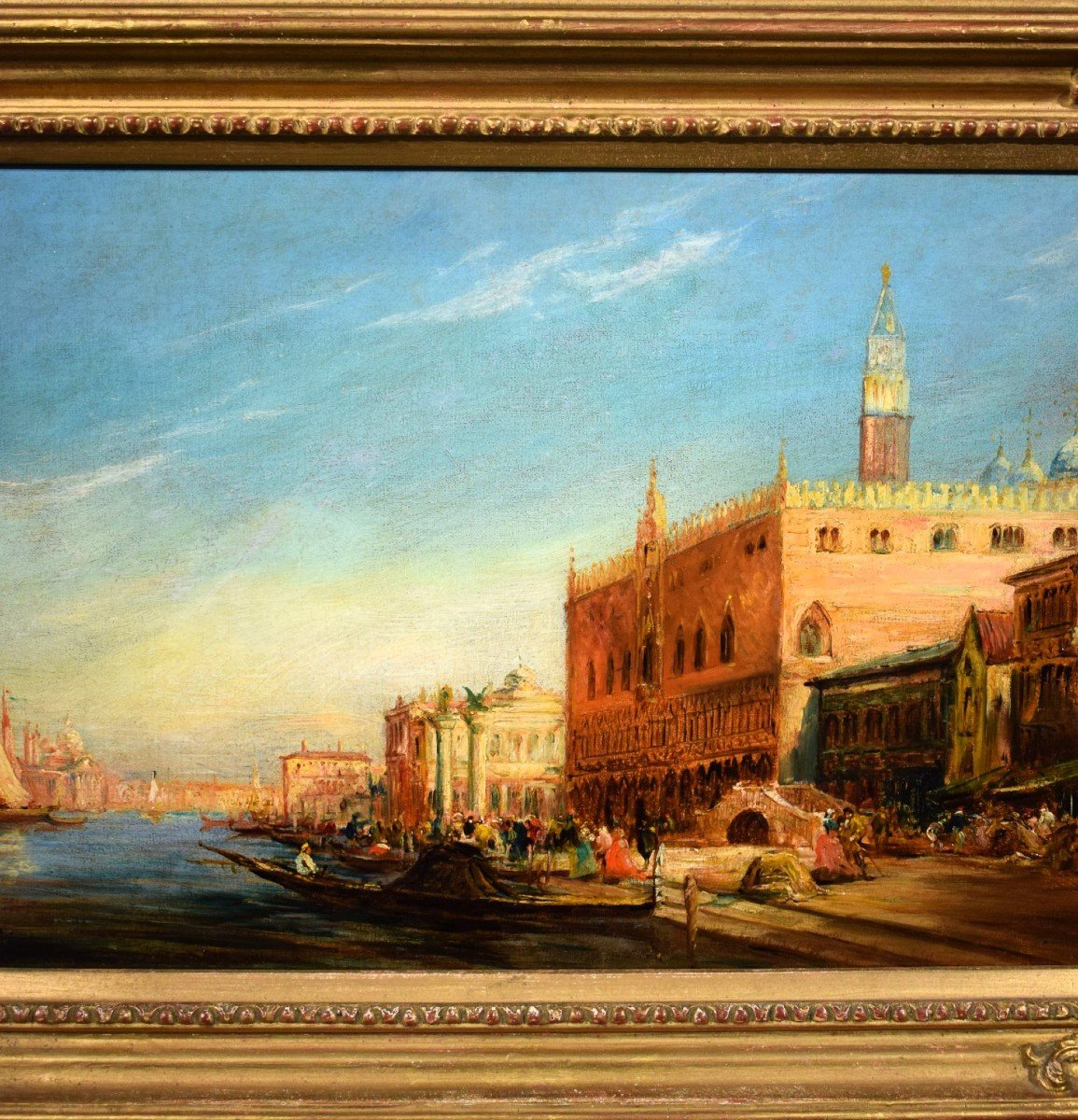 Venezia, Il Bacino di San Marco Scuola francese del XIX° secolo-photo-3