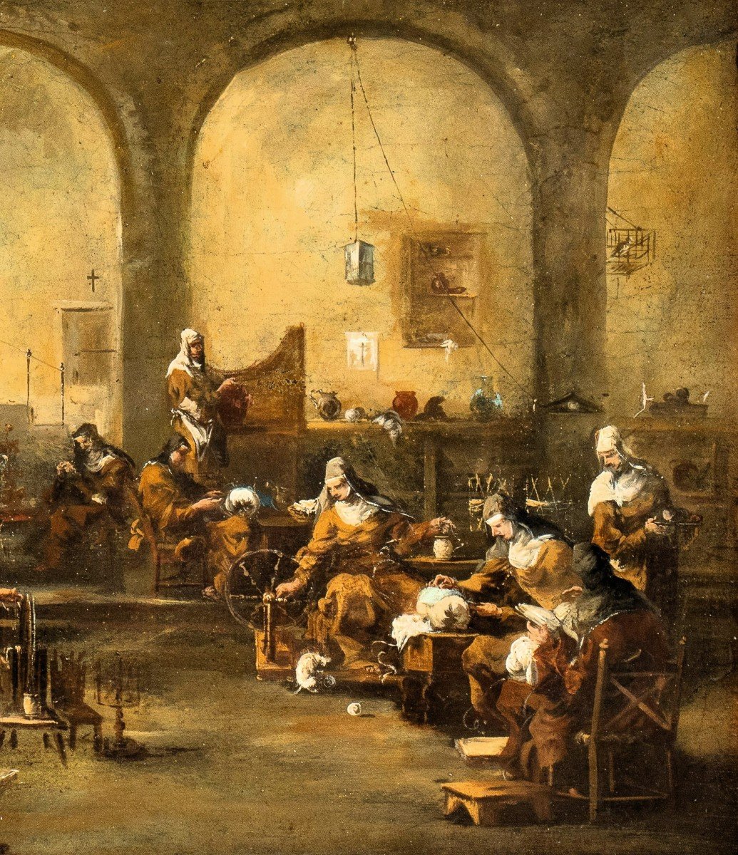 Monache nel Convento - Alessandro Magnasco, (Genova, 1667-1749 bottega-photo-4