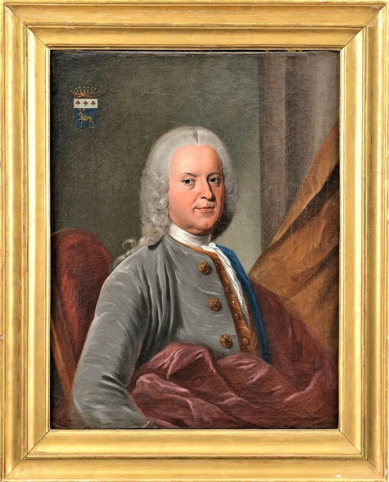 Paire de Portraits de Nobles - Atelier Nicolas de Largillière (Paris 1656-1746)-photo-4