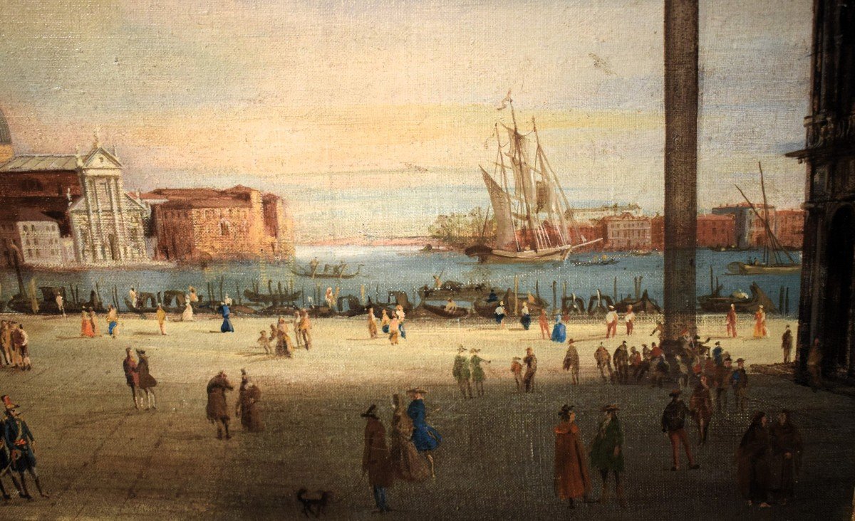 Venezia, la Piazza ed il Bacino di San Marco - Maestro veneto del XIX° secolo  -photo-1