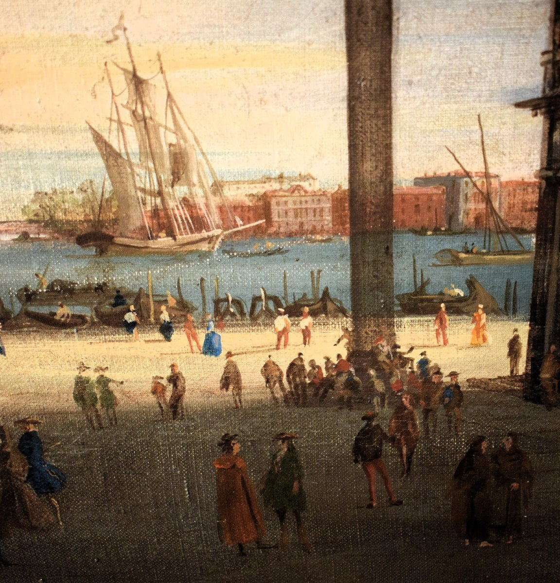 Venezia, la Piazza ed il Bacino di San Marco - Maestro veneto del XIX° secolo  -photo-4