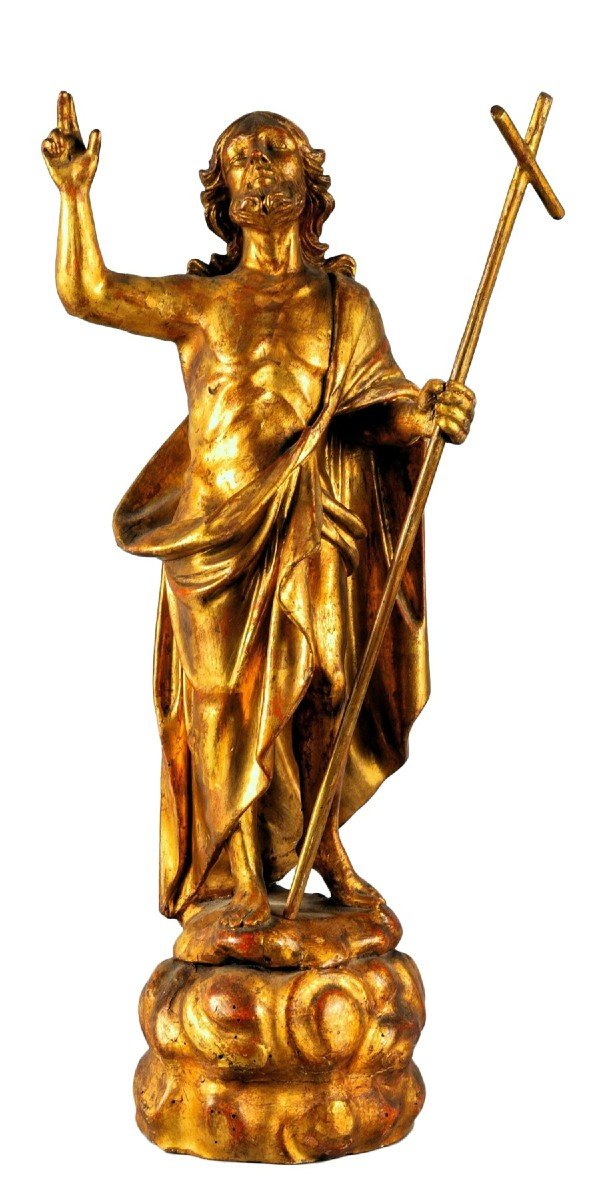 Cristo Risorto - Scultura lignea dorata - Roma, I^ metà del '700