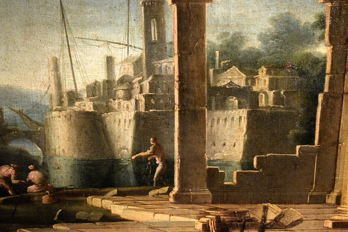 Capriccio Architettonico - Gennaro Greco  (Napoli,1663-1714)-photo-3
