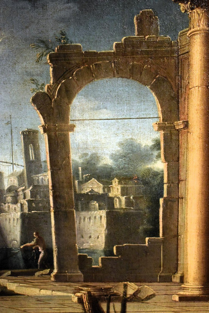 Capriccio Architettonico - Gennaro Greco  (Napoli,1663-1714)-photo-4