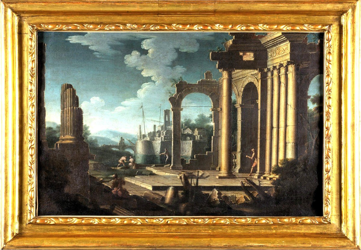Capriccio Architettonico - Gennaro Greco  (Napoli,1663-1714)