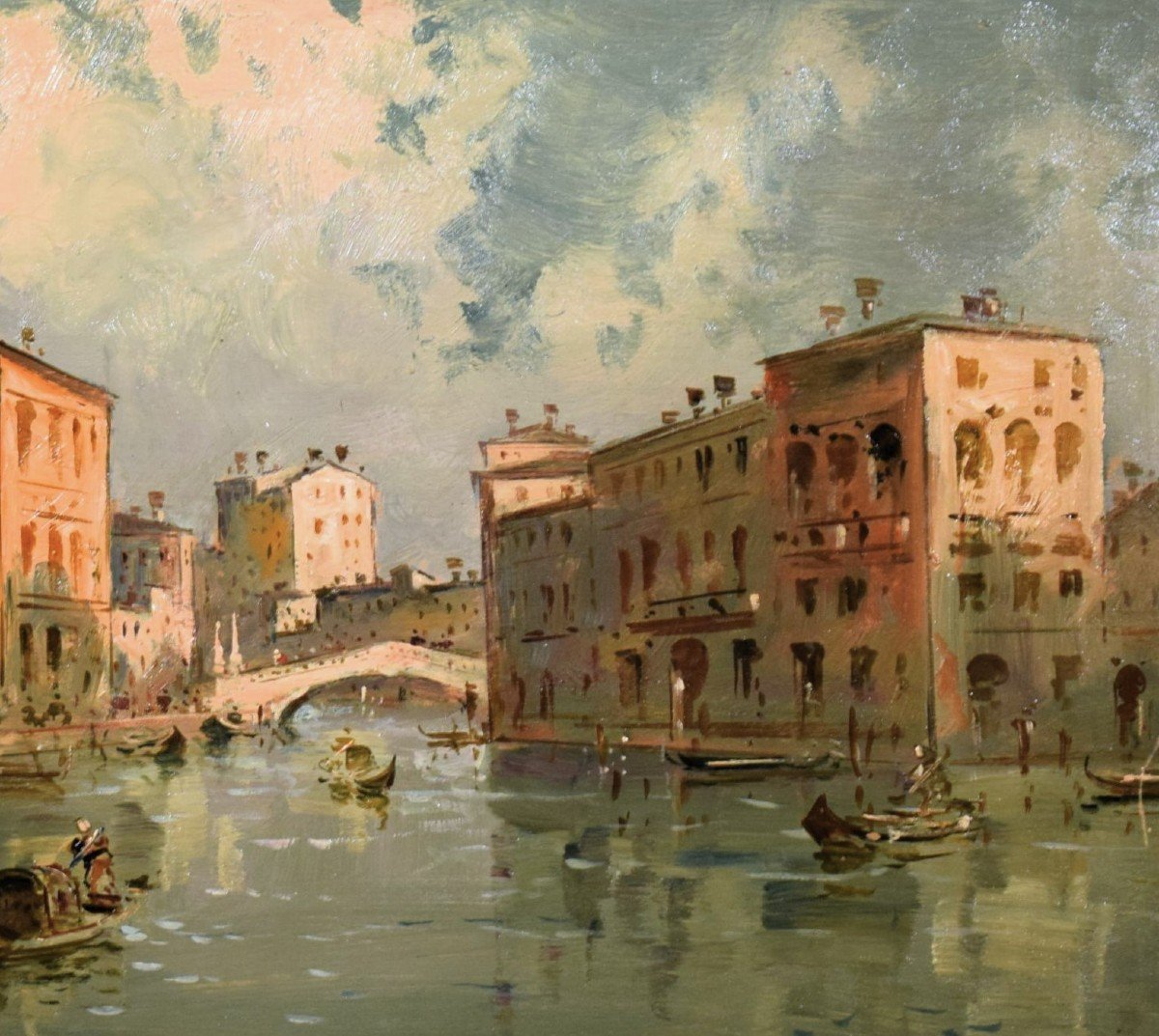Venezia, il Canal Grande a Cannaregio - Giuseppe Riva (Ivrea 1834-1916)-photo-4