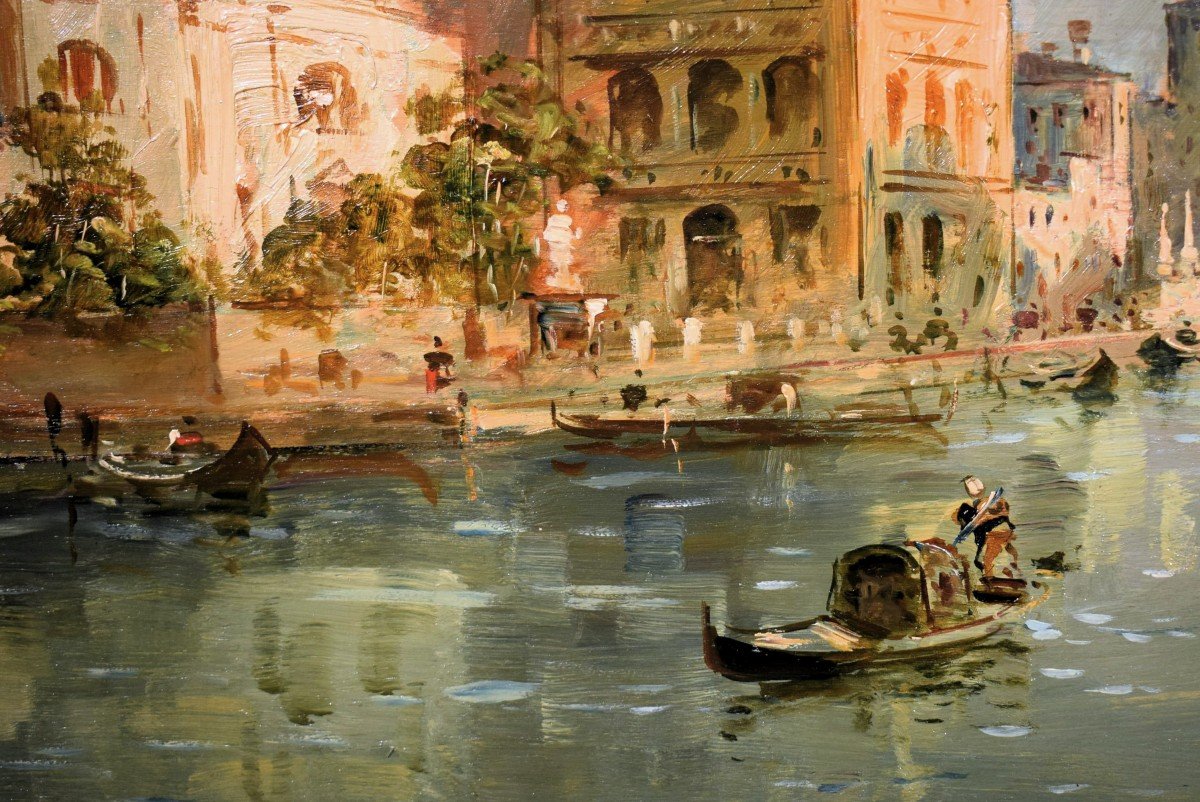 Venezia, il Canal Grande a Cannaregio - Giuseppe Riva (Ivrea 1834-1916)-photo-3