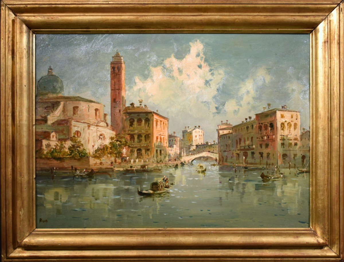 Venezia, il Canal Grande a Cannaregio - Giuseppe Riva (Ivrea 1834-1916)