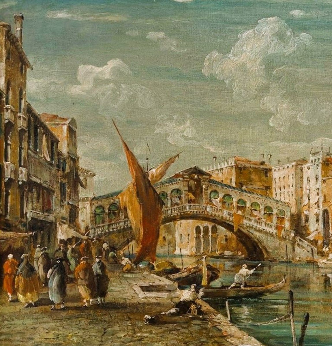 Venezia, il Ponte di Rialto sul Canal Grande - Eugenio Bonivento - (1880– 1956)-photo-4