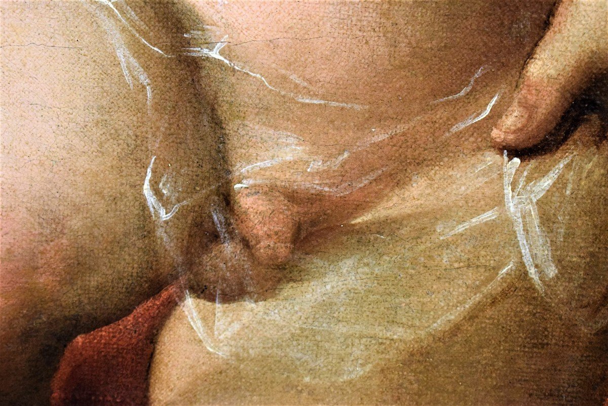 Madonna con Bambino e San Giovannino - Maestro Veneto del '600-photo-5