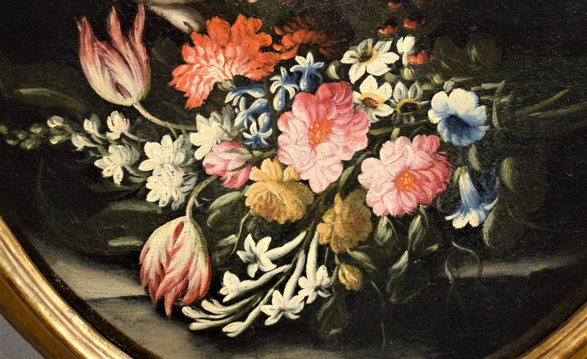 Coppia Nature Morte di Fiori - (Giacomo Nani (1698-1755)-photo-3
