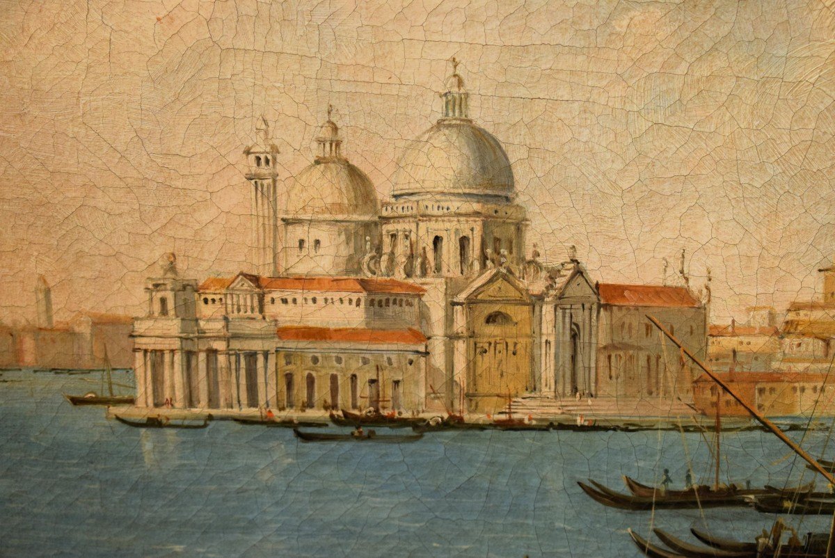 Venezia, il Bacino di San Marco Maestro Veneto del XIX° secolo-photo-5