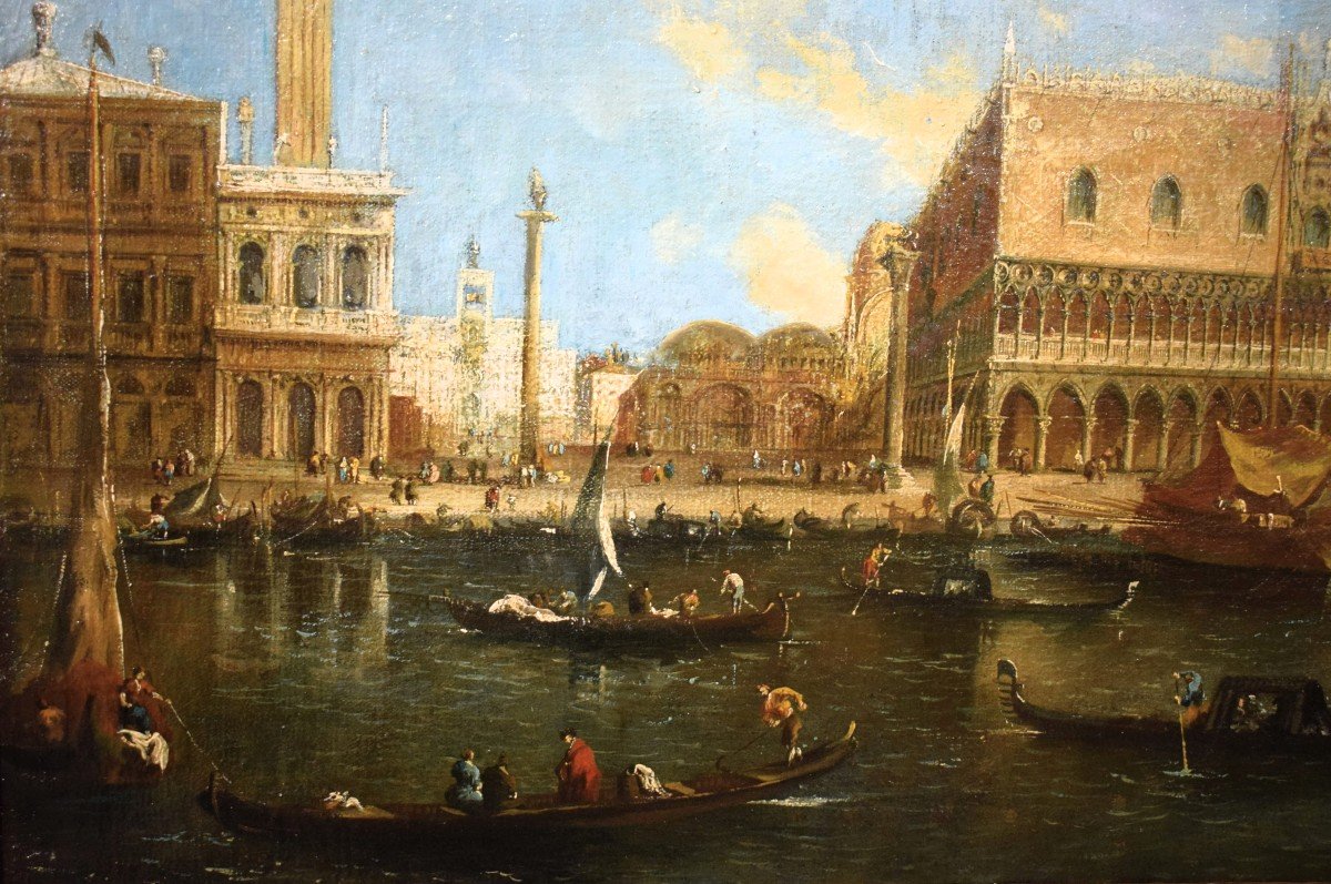 Venezia, Il Bacino di San Marco - Bottega di Francesco Guardi  (1712-1793)-photo-2