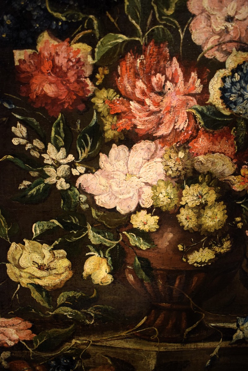 Natura morta con vaso di fiori e Frutta - Margherita Caffi (Cremona,1647-Milano,1710)-photo-2