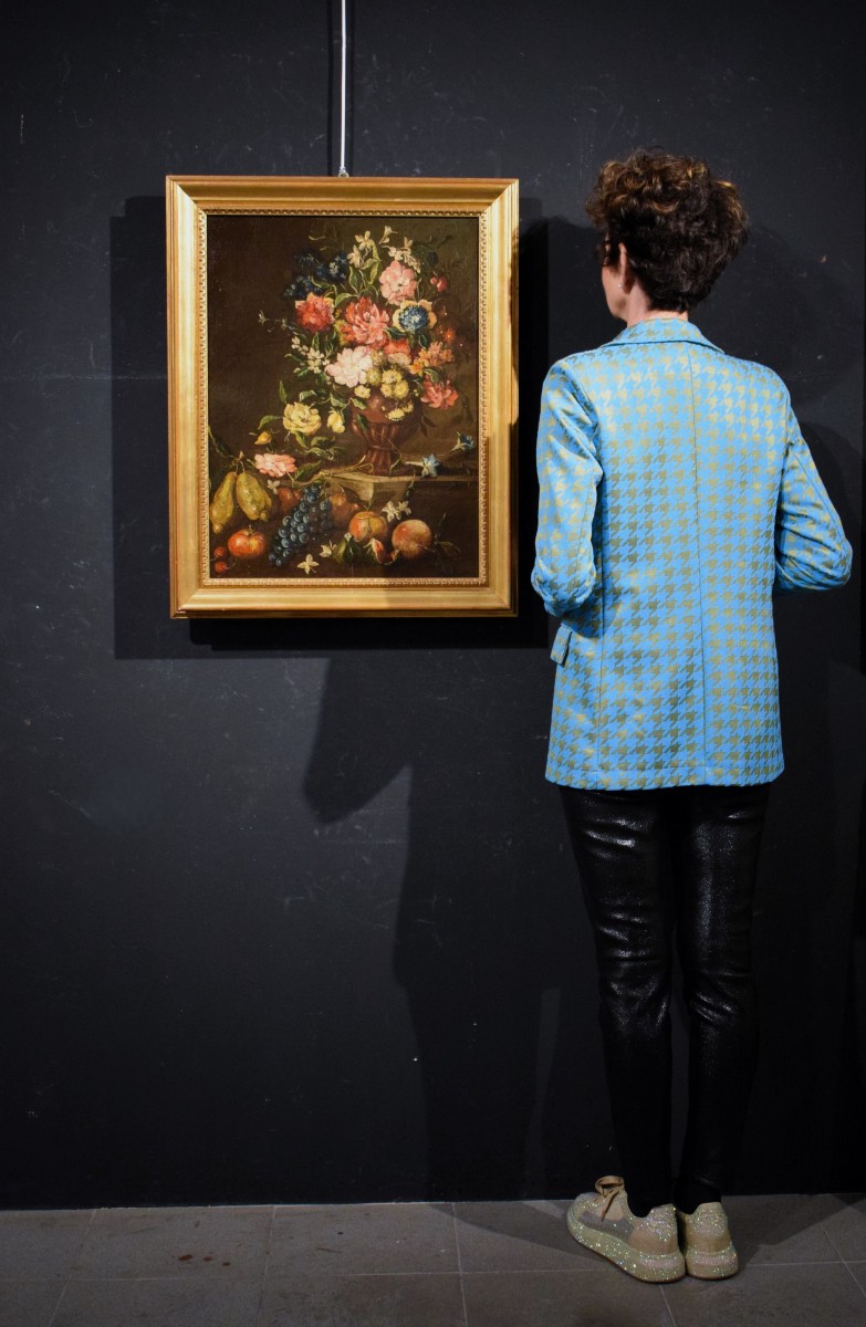 Natura morta con vaso di fiori e Frutta - Margherita Caffi (Cremona,1647-Milano,1710)-photo-8
