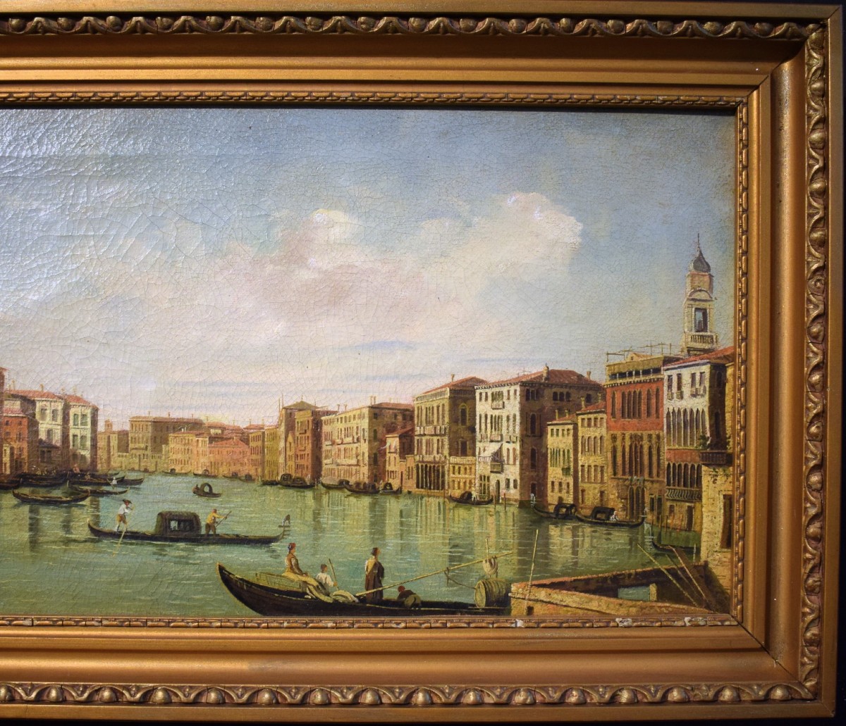 Venezia, veduta del Canal Grande - Artista Veneziano di fine '800-photo-2