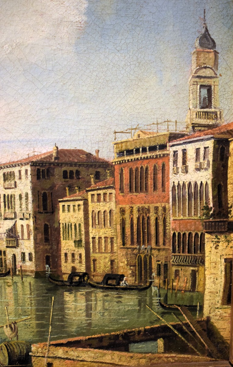 Venezia, veduta del Canal Grande - Artista Veneziano di fine '800-photo-5