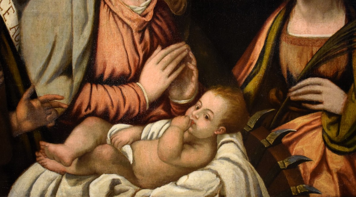 Sacra Conversazione - Francesco Rizzo da Santacroce (Bergamo, 1485 – Venezia,  1547)-photo-3